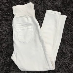 White Liz Lange Maternity Jeans